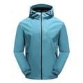 Wasserdichte Herren Regenjacke Gorpcore Outdoor Leichter Shell Regenmantel Packbarer Reißverschluss Kapuzen Wandern Laufen Trenchcoat Blau