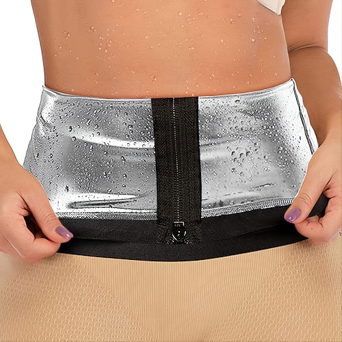 Schweiß-Taillentrainer, Saunagürtel, Schweiß-Shapewear, Sport, PU (Polyurethan), Heimtraining, Fitness, Fitnessstudio, Training, Gewichtsverlust, heißer Schweiß, Fettverbrennung für die Taille von
