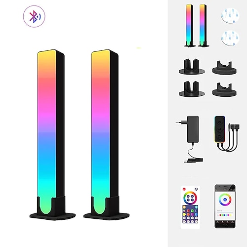 RGB LED Smart Light Bar WiFi Bluetooth Desktop Hintergrund Atmosphäre Licht Musik-Sync Fernseher Wand Computer Spiel Schlafzimmer Nachtlicht Shustar Image