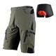 Nuckily Herren Innenhose Fahrrad Radlerhose Fahrradhose Fahrradshorts Radunterhose Radhose Fahhrad Kurze Hose Gepolsterte Shorts / Gämse entspannte Passform MTB Mountain Sport 3D-Pad Rasche Trocknung