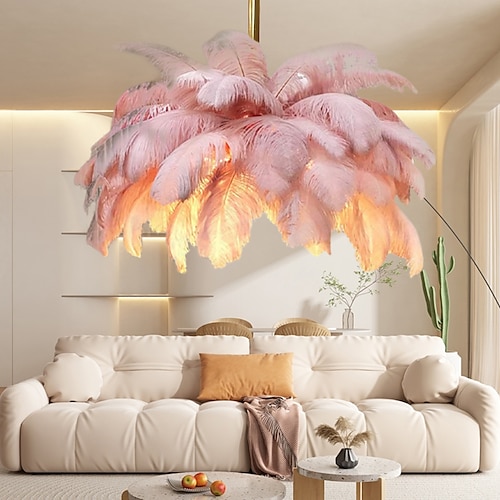 90 cm Insel Design Deckenlichter Metall Galvanisierung Modern 110-120V 220-240V Image