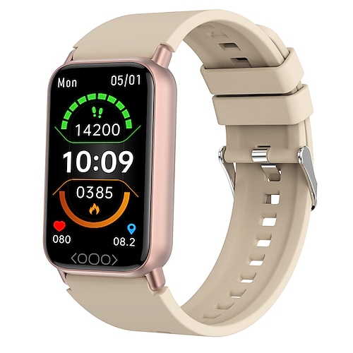 iMosi TK72 Smartwatch 1.47 Zoll Smartwatch Fitnessuhr Bluetooth Temperaturüberwachung Schrittzähler Anruferinnerung Kompatibel mit Android iOS Damen Herren Wasserdicht Mediensteuerung Image