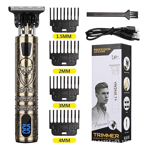 T9 USB elektrische Haarschneidemaschine professioneller Herrenrasierer Trimmer wiederaufladbarer Barttrimmer Friseur Haarschneidewerkzeuge Valentinstagsgeschenk Image