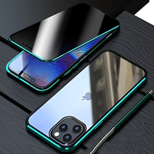 Handy Hülle Handyhüllen Für iPhone 17 Pro Max 17 Air 16 15 14 Pro Max Plus 13 12 11 Pro Max Mini Magnetische Adsorption Vollschutz Beidseitig Anti-Spionage Gehärtetes Glas Image