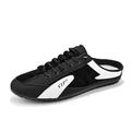 Herren Cloggs Pantoletten Sportlicher Look Halbschuhe Wanderschuhe Brautkleider schlicht Sportlich PU Atmungsaktiv Halbschuhe Schwarz Weiß Grau Sommer