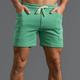 Herren Sportliche Shorts Aktive Shorts Sweatshorts Kurze Hose Tasche Glatt Komfort Atmungsaktiv Outdoor Täglich Ausgehen 100% Baumwolle Modisch Brautkleider schlicht Graues Grün Gras-Grün