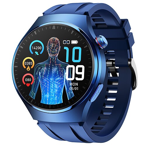 iMosi MT200 Smartwatch 1.43 Zoll Smartwatch Fitnessuhr Bluetooth EKG PPG Temperaturüberwachung Schrittzähler Kompatibel mit Android iOS Damen Herren Langer Standby Freisprechanlage Wasserdicht IP 67 Image