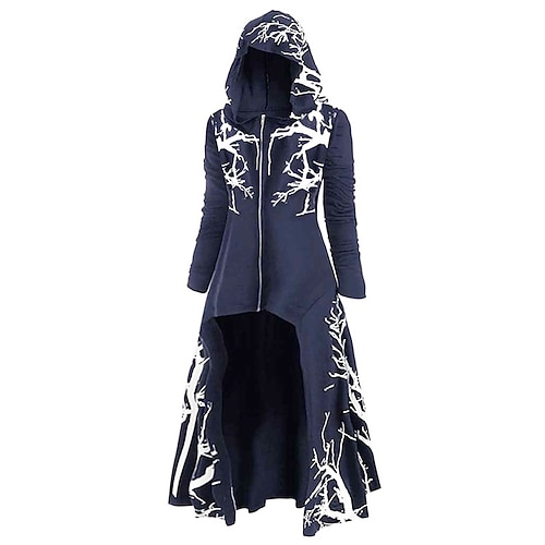 Retro Vintage Punk Gothic Mittelalterlich Mantel Maskerade Pestdoktor Kostüm Damen Karneval Maskerade Party / Abend Erwachsene Mantel