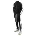 Herren Trainingsanzug Jogginganzug Langarm Atmungsaktiv Fitness Fitnesstraining Laufen Sportbekleidung Sportkleidung Farbblock Schwarz Gelb Armeegrün