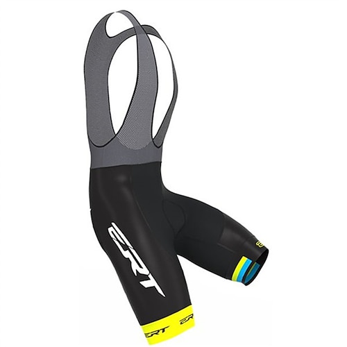 Herren Grafik Fahrradträgerhose Radhose Unterlage Fahhrad Trägerhose MTB-Shorts Rennpassform Sport 3D-Polster Radfahren Rutschfest Elastisch Dunkelrosa Weiß Bekleidung Fahrradbekleidung