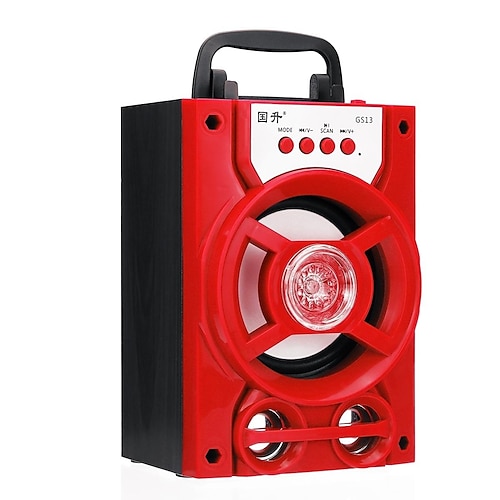 Bluetooth 5,1 V tragbarer PA-Lautsprecher mit/ohne Mikrofon, farbwechselndes LED-Licht, wiederaufladbare Karaoke-Maschine, unterstützt TF-Karte/USB FM, perfekt für Partys Image