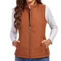 Damen Weste für Wanderer Ärmellos Shirt Außen warm Schnelltrocknend Tasche mit Reißverschluss Weich Winter Zip Tasche Sportlich Polyester Dunkelgrau Schwarz Weiß Jagd Angeln Klettern