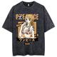 One Piece Affe D. Ruffy Nico Robin Roronoa Zoro Cosplay Kostüm T-Shirt-Ärmel Übergroßes Acid Washed T-Shirt Bedruckt Grafik T-shirt Für Herren Damen Jungen Kinder Erwachsene Heißprägen Casual