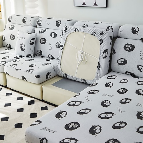 Magischer Sofabezug, Stretch-Samt-Sofa-Sitz-Couch-Kissen-Schonbezüge, rutschfester Möbelschutz für 1/2/3/4-Sitzbezug, L-förmige Sofabezüge, Chaiselongue-Sofa-Schonbezug Image