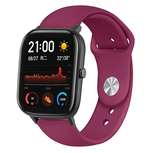 Uhrenarmband für Amazfit GTS 4,4mini, 3,2,2mini, 2e, GTR 42mm, Bip U Pro, U, 3 Pro, 3, S lite, S, lite Weiches Silikon Ersatz Gurt Sportarmband Armband Image