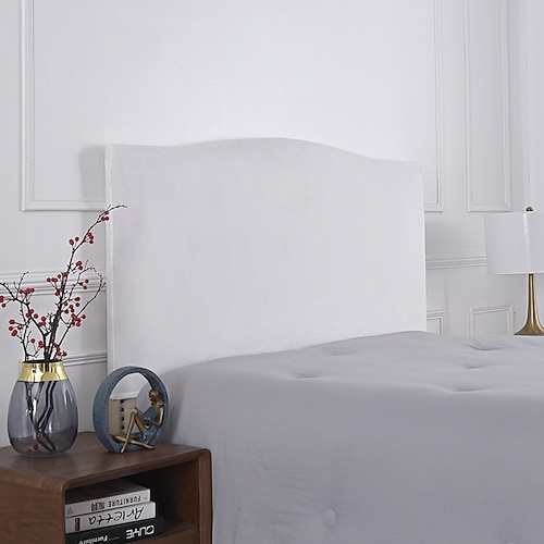 Bettkopfteilbezug aus Samt für Schlafzimmerdekoration, Stretch-Bettkopfteil-Schonbezug, staubdichter Schutzbezug für gepolstertes Kopfteil Image