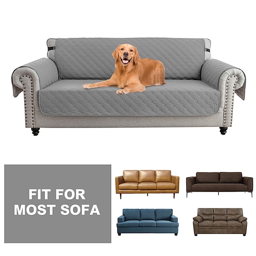 100 % wasserdichte Sofabezüge für Hunde und Haustiere, Couchbezug, Sofabezug, Liegestuhlbezug, burgunderroter Couchschutz, rutschfester Sofabezug für 1/2/3/4 Kissen, Couch, Liegestuhl, Möbelschutz Image