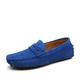 Herren Loafer Slip On Wildlederschuhe Fahrende Schuhe Leichte Sohlen Übergrössen Wanderschuhe Brautkleider schlicht Outdoor Büro Karriere Wildleder Rutschfest Halbschuhe Wein Königsblau Orange