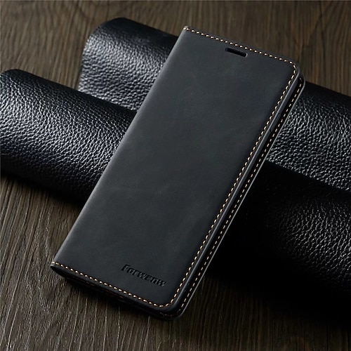 Handy Hülle Handyhüllen Für Samsung Galaxy S26 Ultra Plus S25 S24 S23 S22 S21 FE S20 Plus A14 A54 A73 Brieftaschenhülle Klapphülle Mit Ständer Mit Kartenhalter Magnetischer Flip Einfarbig PU-Leder