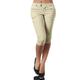 Damen Basic Capri-Shorts Hose Klassisch Capris Hose Büro / Geschäftlich Alltagskleidung Mikro-elastisch Einfarbig Mittlere Taillenlinie Schlank Grün Weiß Schwarz Blau Khaki S M L XL XXL