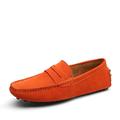 Herren Loafer Slip On Wildlederschuhe Fahrende Schuhe Leichte Sohlen Übergrössen Wanderschuhe Brautkleider schlicht Outdoor Büro Karriere Wildleder Rutschfest Halbschuhe Wein Königsblau Orange