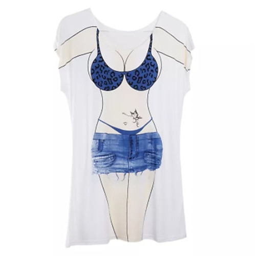 Bikini Strand-Tuniken 3D T-Shirt Ärmel Grafik für Damen Erwachsene 3D-Druck für St. Patrick's Day Party Image