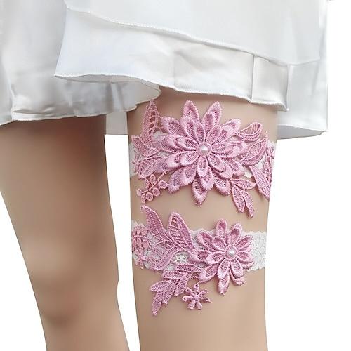 Satin Blumen Stil Hochzeitsstrumpfband Mit Applikationen Strumpfbänder Hochzeit