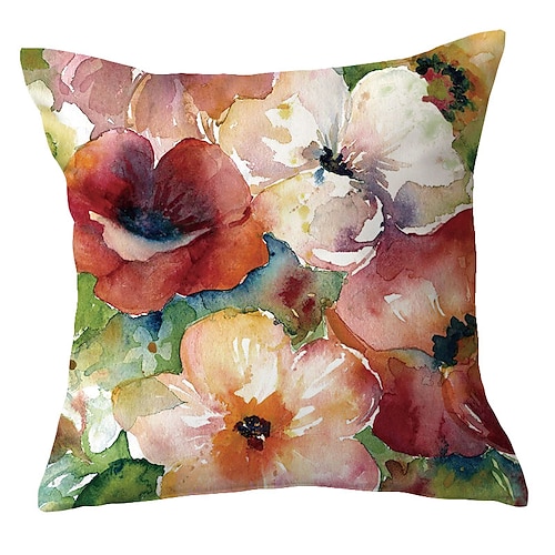 Feder doppelseitiger Kissenbezug 1 Stück weicher dekorativer quadratischer Wurfkissenbezug Kissenbezug Kissenbezug für Sofa Schlafzimmer überlegene Qualität maschinenwaschbar Image