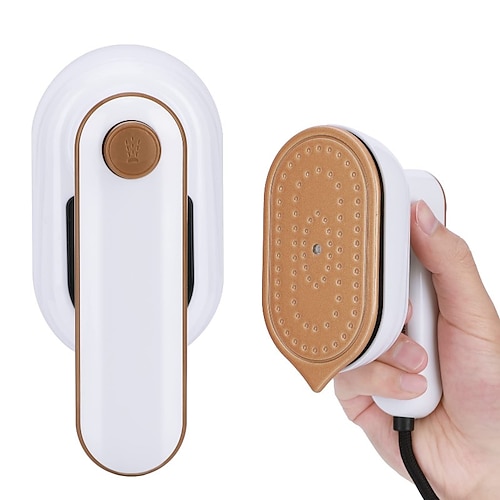 Mini-Bügeleisen, tragbares Dampfbügeleisen – Antihaft-Keramik-Bügelsohle, schnelle Erwärmung, 360-Grad-Bügelmaschine für Zuhause, Geschäftsreisen, Nähen, Quilten, Wärmeübertragung, Handwerk Image