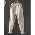 Damen Slim Fit Fleecehose Cordhose Streetwear Einfach Lässig Volle Länge Mittlere Taille Einfach Tasche Elastischer Bund Thermowarm Komfort Weich Mikroelastisch Urlaub Valentinstag Straße Schwarz