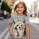 Mädchen 3D Hund T-Shirt Hemd Kurzarm 3D-Druck Sommer Aktiv Modisch Kuschelig Polyester kinderkleidung 3-12 Jahre Rundhalsausschnitt Outdoor Casual Täglich Regular Fit