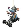 2 Stück Cartoon Big Mouth Monster Auto Anhänger Acryl flache Puppe Modell Wohnkultur Ratte Fink verrückte Maus fahren Statue Halloween Autozubehör