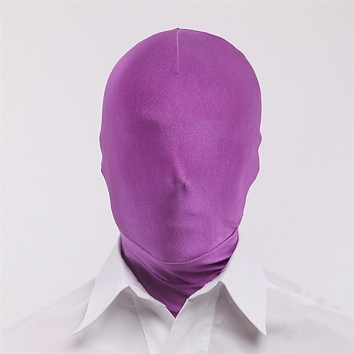 2 Stück Vollgesichtsmaske BW 2. Hautmasken Halloween Spandex Kapuze für Unisex Stoff Weihnachtsgeschenk Image