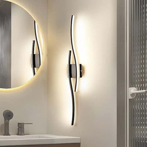 LED-Wandleuchte 3000–6000 K dimmbare Silikon-Wandleuchte ist anwendbar für Schlafzimmer, Wohnzimmer, Flur, Badezimmer, AC110 V, AC220 V Image