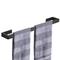 Badezimmer-Accessoire-Set, selbstklebende mattschwarze Edelstahl-Hardware umfasst Kleiderhaken, Handtuchhalter, Handtuchhalter, Toilettenpapierhalter, für Zuhause und Hotel