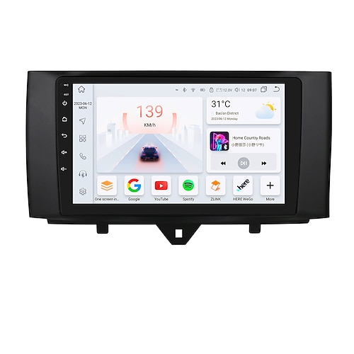 Für Mercedes Benz Smart Fortwo 2011-2015 Autoradio Multimedia-Player Android 12 Carplay Navigation GPS
