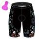 Damen Radlerhose Fahrradhose Fahrradshorts Radhose kurz mit polster Fahhrad Kurze Hose Gepolsterte Shorts / Gämse Race Fit (engangliegende Passform für Rennen) MTB Mountain Rennrad Sport Graphic