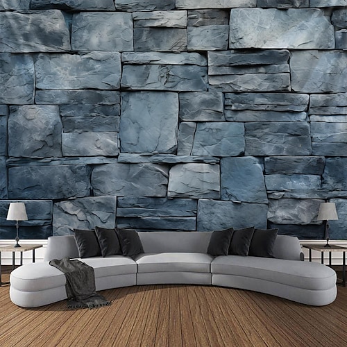 Wand-Steine zum Aufhängen, Wandteppich, Kunst, großer Wandteppich, Wanddekoration, Foto-Hintergrund, Decke, Vorhang, Zuhause, Schlafzimmer, Wohnzimmer, Dekoration Wandtuch XXL Natur Image