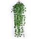 2 Stück künstliche Rattan-Grünpflanzenblätter, Chlorophytum Comosum, Dekoration, Wandbehang mit grünem Apfel