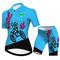 Damen Radtrikot mit Radhose fahrradbekleidung Kurzarm MTB Mountain Rennrad Violett Gelb Rote Graphic Fahhrad Atmungsaktiv Schnelltrocknend Spandex Sport Graphic Bekleidung