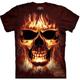 Halloween Jungen 3D Totenkopf Motiv T-Shirt Kurzarm 3D-Druck Sommer Frühling Aktiv Sport Modisch Polyester kinderkleidung 3-12 Jahre Outdoor Täglich Regular Fit