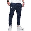 Herren Cargohose Cargohosen Cargohose Jogginghose Jogger Hose Hosen Freizeithose Kordelzug Elastische Taille Elastischer Ärmelbund Glatt Sports Outdoor Laufen Baumwolle Strassenmode Trainieren