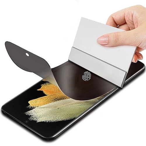 [1 Packung] Schutzfolie Für Samsung Galaxy S25 Ultra S25 Ultra Plus S24 Ultra Plus S23 S22 S21 S20 Plus Ultra S10 TPU-Hydrogel Datenschutz-Anti-Spy 9H Härte Selbstheilend Anti-Fingerprint Kratzfest Image