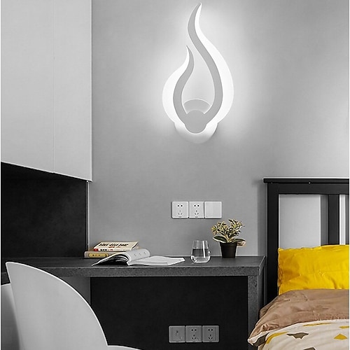 Lightinthebox 1-Licht 31 cm LED-Wandlampen, Feuerform-Design, Wandleuchten, moderner, minimalistischer Stil, Geschäfte/Cafés, Acryl-Wandleuchte, generisch, 10 W, IP44 Image