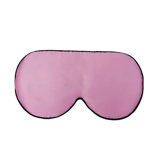 100 % echte, natürliche Augenmaske aus reiner Seide mit verstellbarem Riemen zum Schlafen, doppelseitiger Schlafschutz aus Maulbeerseide, blockiert Licht und reduziert geschwollene Augen Image