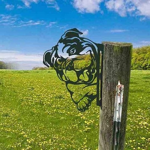 Tier-Metall-Gartenkunst-Dekoration, lustige guckende Kuh, Metall-Wandskulpturen, wetterfest, Schmiedeeisen, Kunst-Kuhschild, Outdoor-Garten, Bauernhaus-Dekoration, Kuh-Wanddekoration