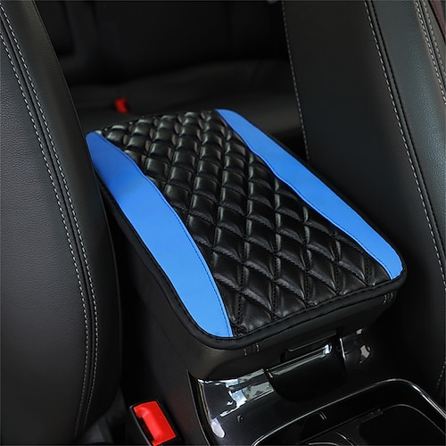 Auto-Mittelkonsolen-Abdeckung, universell passend für Nissan und Ford Fusion, SUV/LKW/Auto, wasserdichte Auto-Armlehne, Sitzkastenabdeckung, Leder, Auto-Armlehnenabdeckung Image