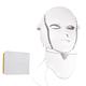 7-Farben-Licht-LED-Gesichtsmaske mit Nackenhautverjüngung Gesichtspflegebehandlung Schönheit Anti-Akne-Therapie Bleaching