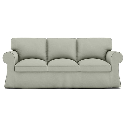 3-Sitzer Sofa-Bezug Baumwollsofa-Bezug mit 3 Kissenbezügen und 3 Rückenlehnenbezügen Ektorp Bezug waschbarer Möbel-Protektor Image