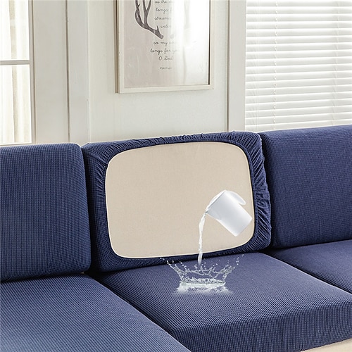 wasserdichte Sofabezüge, Sofa-Sitzkissenbezug für Hunde und Haustiere, Sofabezug für Zweisitzer, burgunderrot, L-Form, 3-Sitzer, Sessel, waschbarer, langlebiger Sofaschutz Image